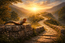 He Lowers Himself to Look in The Heavens and The Earth