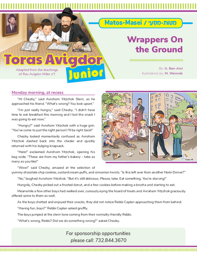 Toras Avigdor - Junior — Parshas Matos-Massei