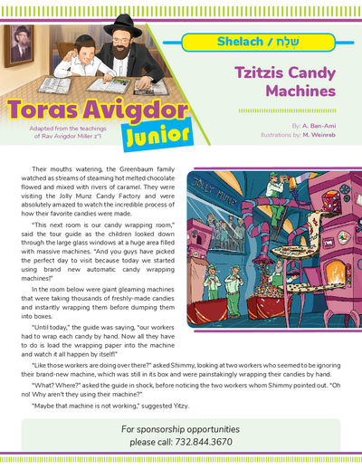 Toras Avigdor - Junior — Parshas Shlach