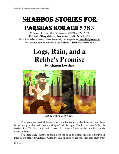 Shabbos Stories — Parshas Korach