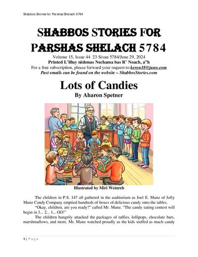 Shabbos Stories — Parshas Shlach