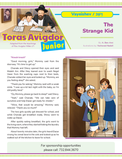 Toras Avigdor - Junior — Parshas Vayeishev