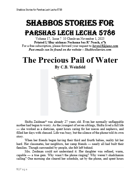 Shabbos Stories — Parshas Lech-Lecha