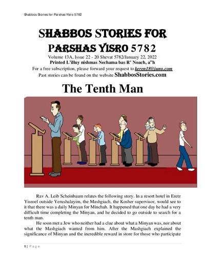 Shabbos Stories — Parshas Yisro