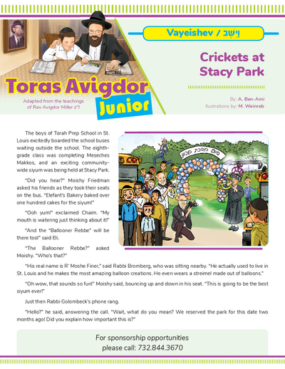 Toras Avigdor - Junior — Parshas Vayeishev