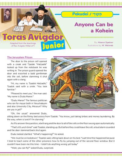 Toras Avigdor - Junior — Parshas Pekudei