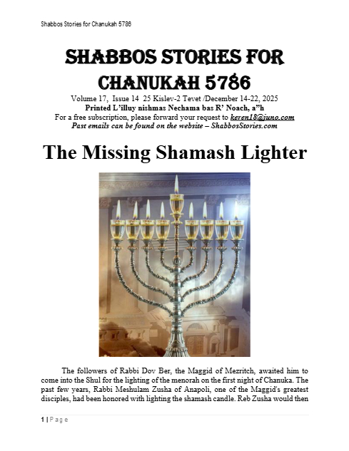 Shabbos Stories — Parshas Mikeitz