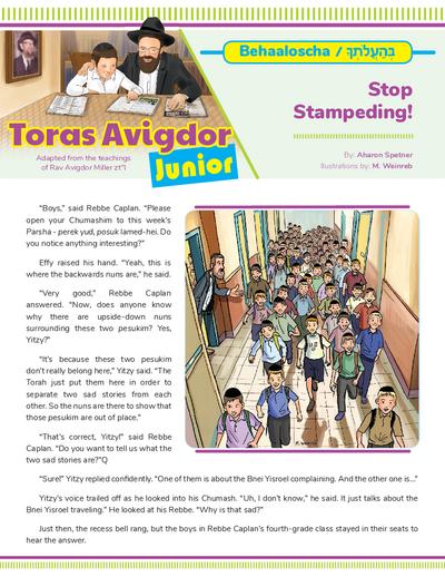 Toras Avigdor - Junior — Parshas Behaalotecha