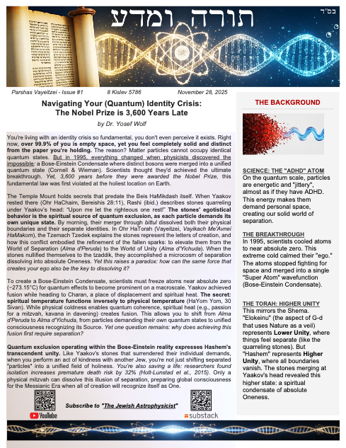 Torah & Science — Parshas Vayeitzei