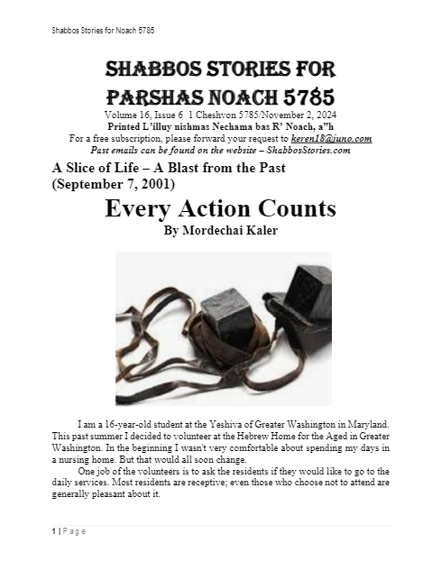 Shabbos Stories — Parshas Noach