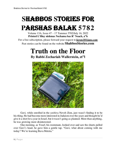 Shabbos Stories — Parshas Balak