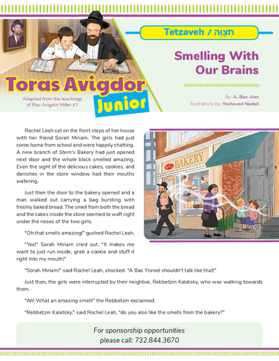 Toras Avigdor - Junior — Parshas Tetzaveh