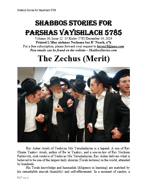 Shabbos Stories — Parshas Vayishlach