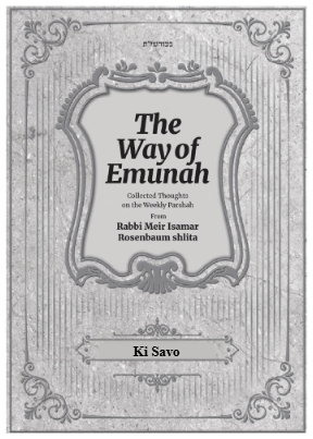 The Way of Emunah — Parshas Ki Tavo
