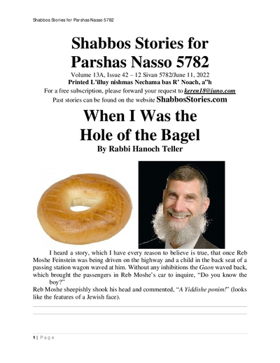 Shabbos Stories — Parshas Naso