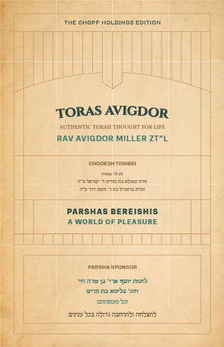 Toras Avigdor — Parshas Bereishit