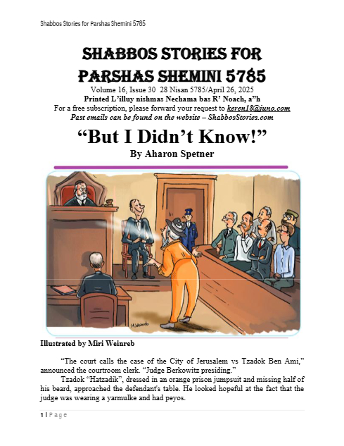 Shabbos Stories — Parshas Shemini
