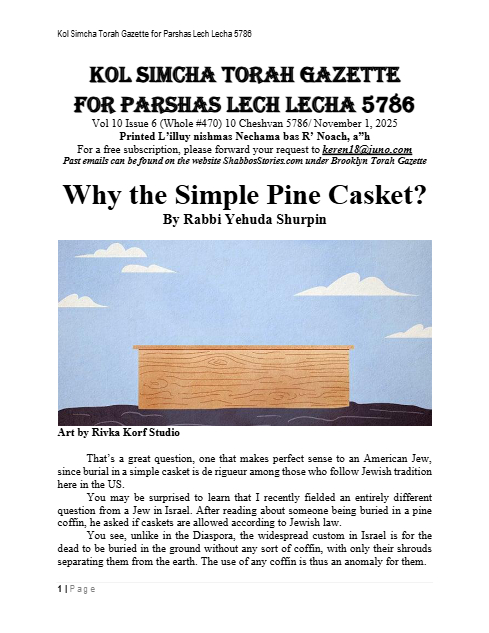 Brooklyn Torah Gazette — Parshas Lech-Lecha
