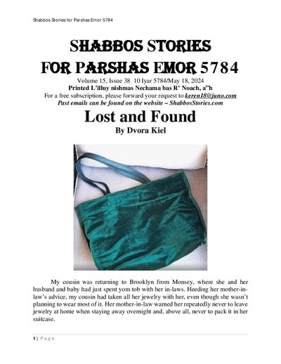Shabbos Stories — Parshas Emor