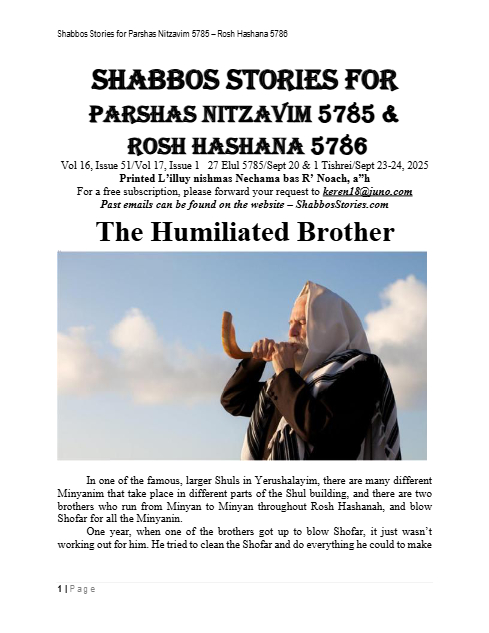 Shabbos Stories — Parshas Nitzavim