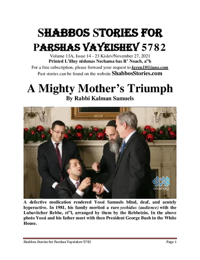 Shabbos Stories — Parshas Vayeishev